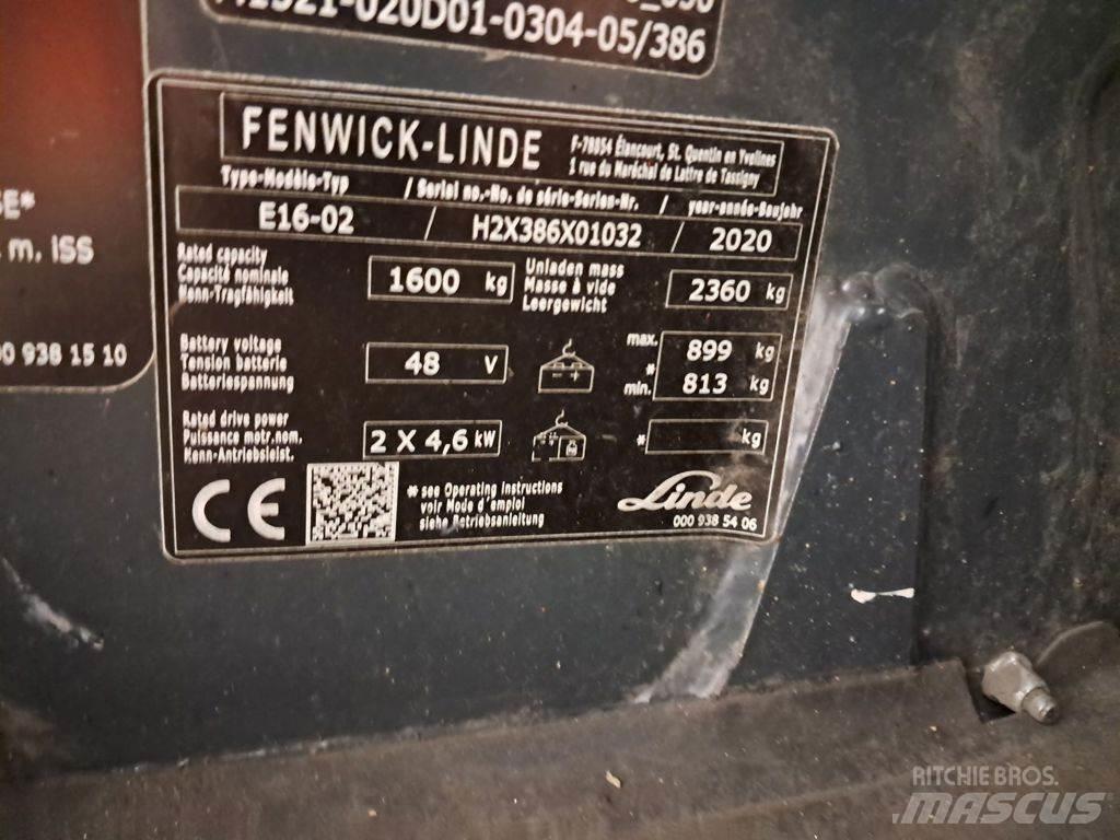 Linde E16-02 電動堆高機