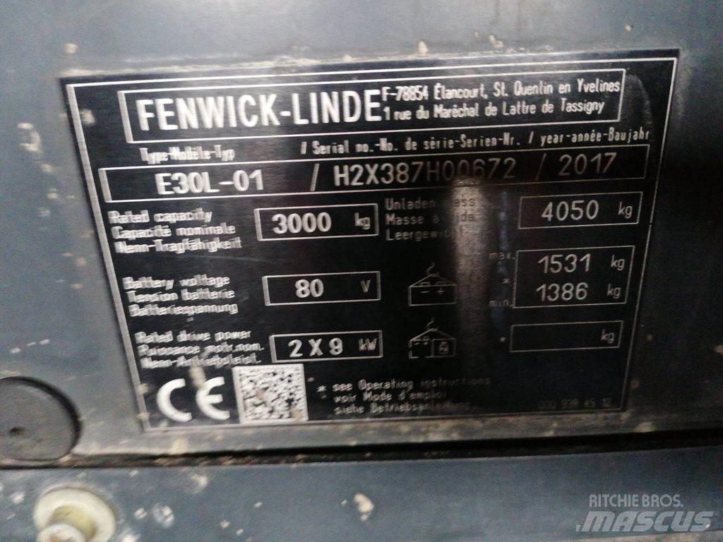 Linde E30L-01 電動堆高機
