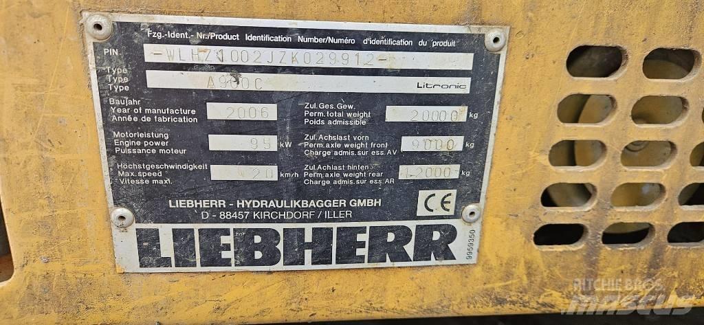 Liebherr A 900 C 旋轉式挖土機/掘鑿機/挖掘機