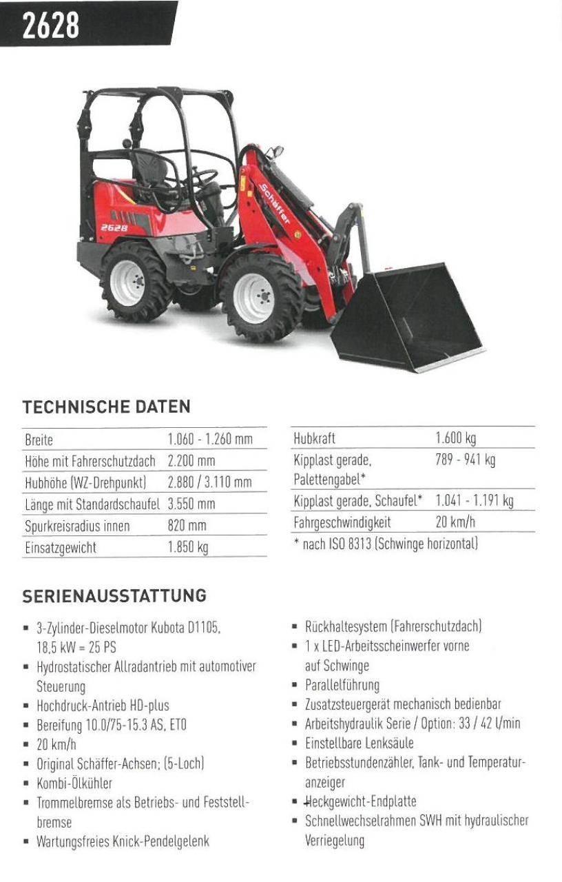 Schäffer 2628 小型裝載機