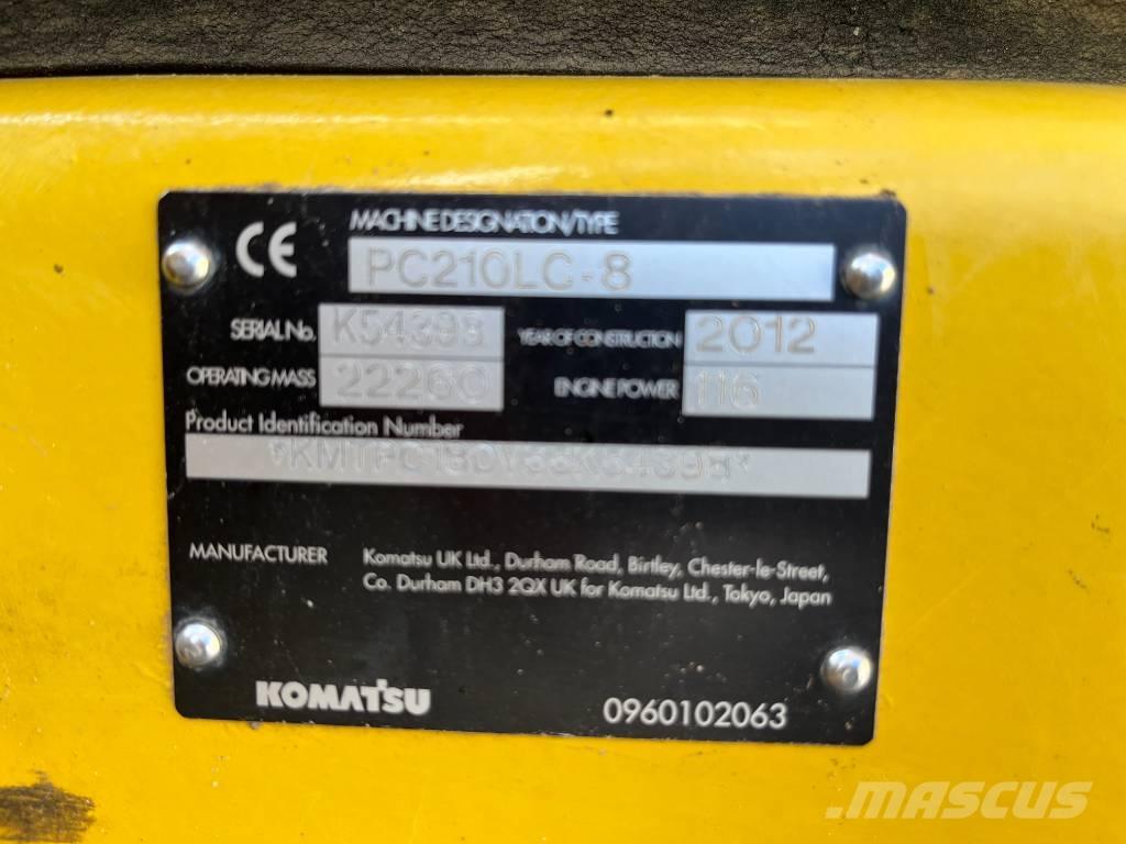 Komatsu PC 210 LC-8 履帶式 挖土機/掘鑿機/挖掘機