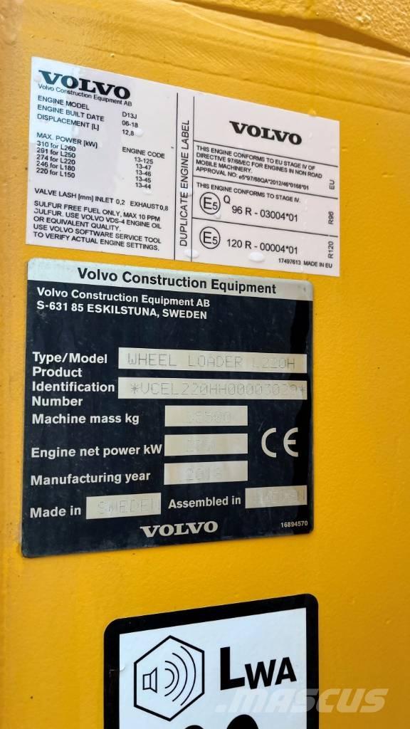 Volvo L220H 輪胎式裝載機