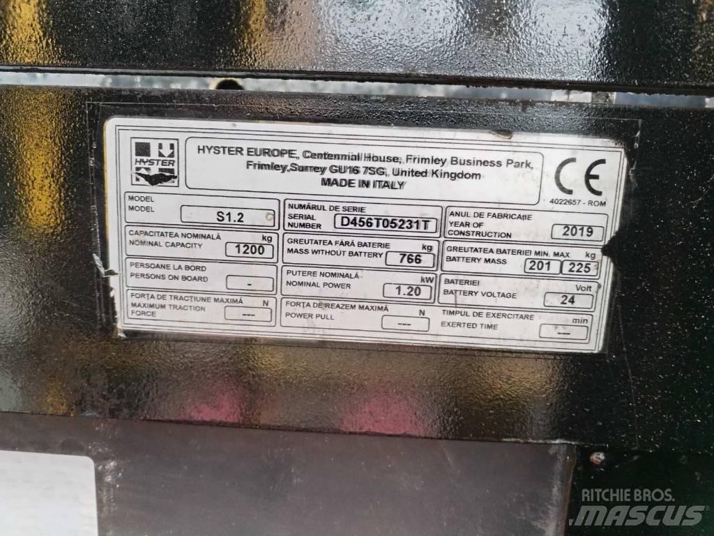 Hyster S 1.2 行走控制式堆積機