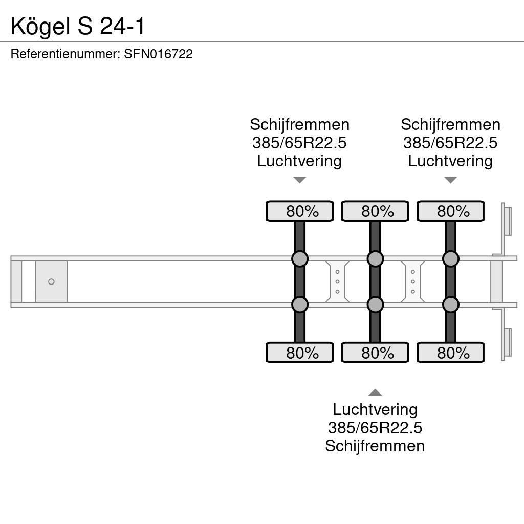Kögel S 24-1 篷布半拖車