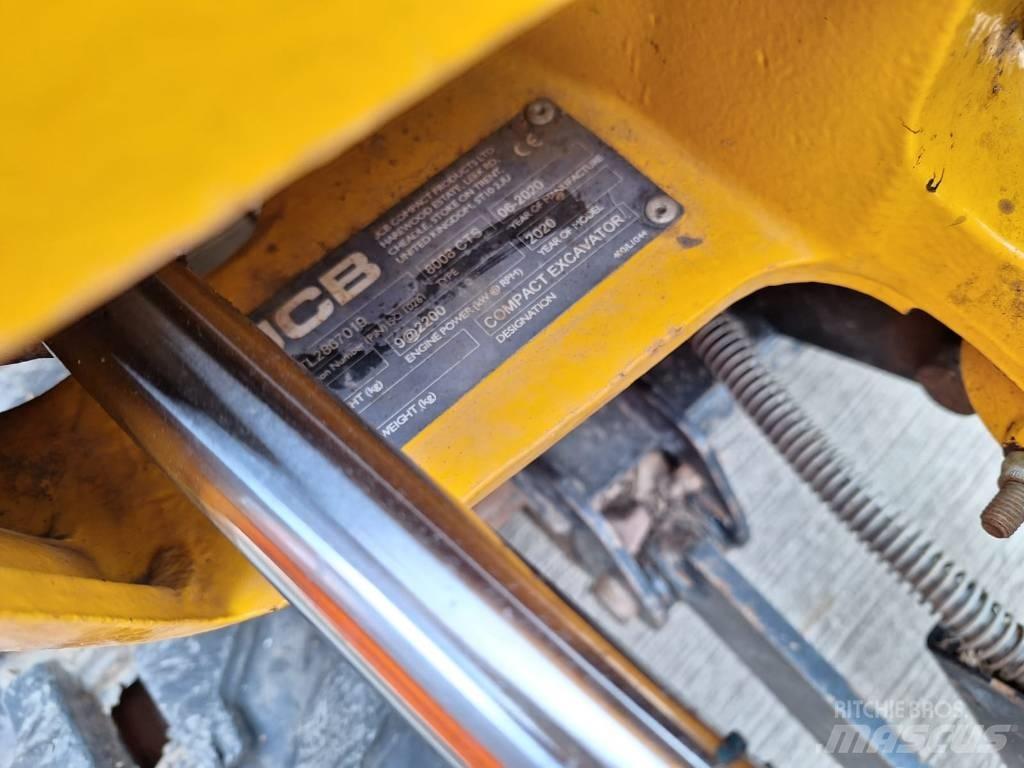 JCB 8008 小型挖土機/掘鑿機<7t(小型挖掘機)