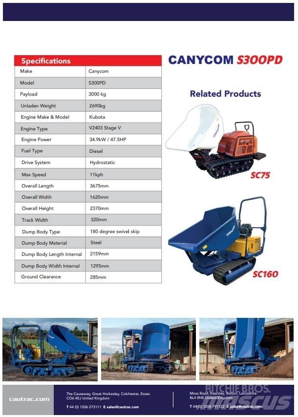 Canycom s300 履帶式傾卸車/翻斗車