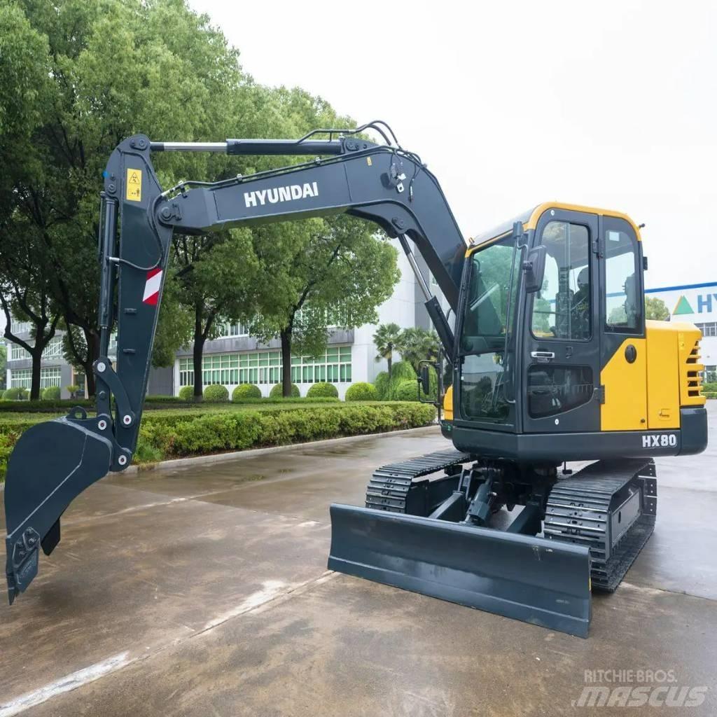 Hyundai HX80 中型挖土機/掘鑿機/挖掘機 7t-12t