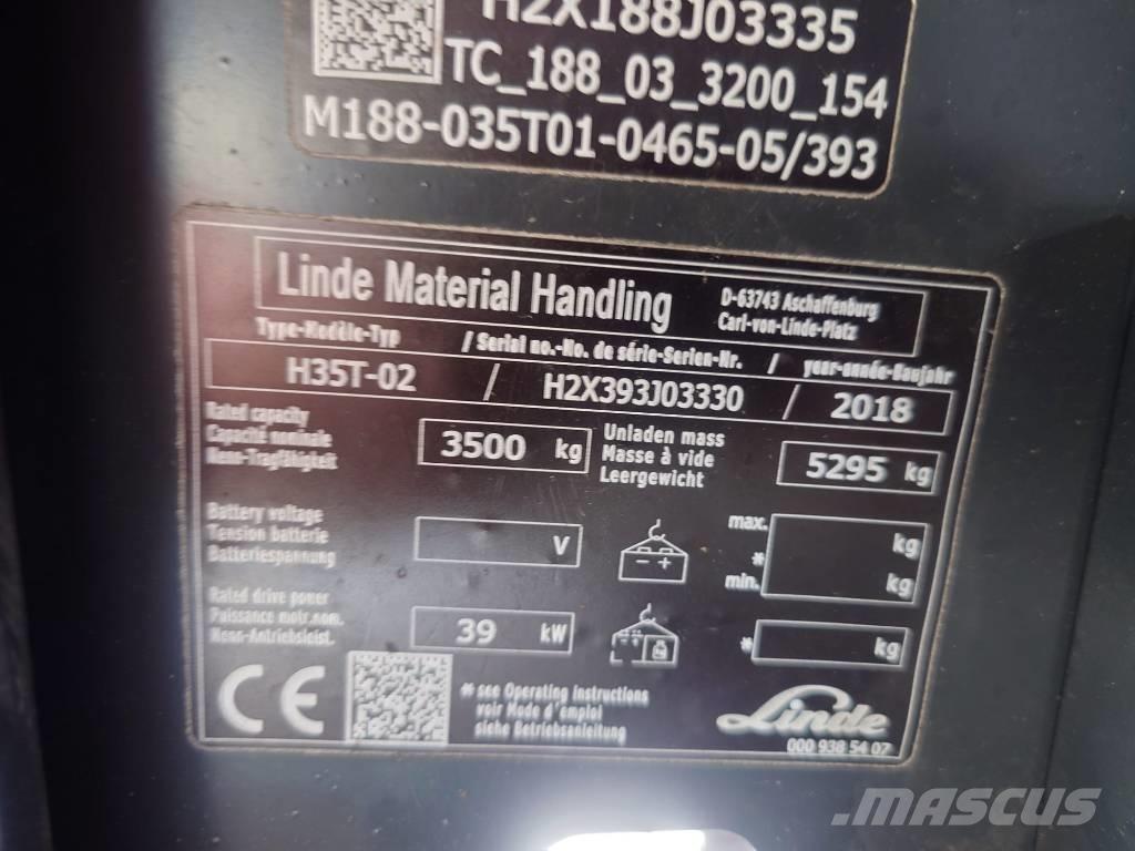 Linde H35T/393-02 液化石油氣LPG卡車