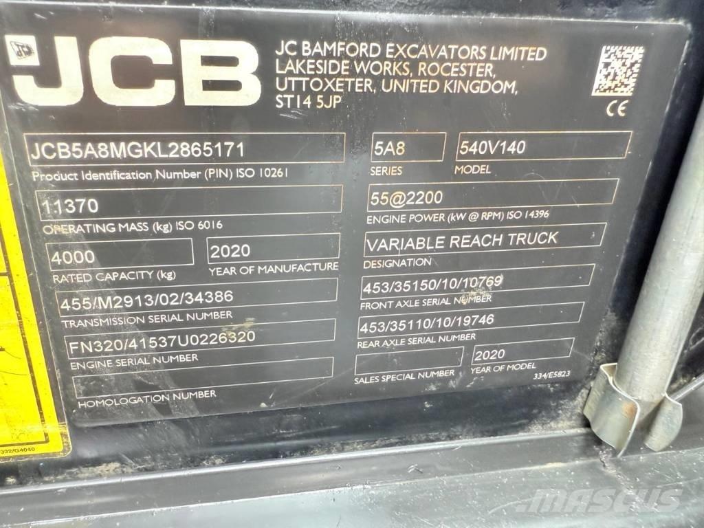 JCB 540-140 伸縮臂操作車
