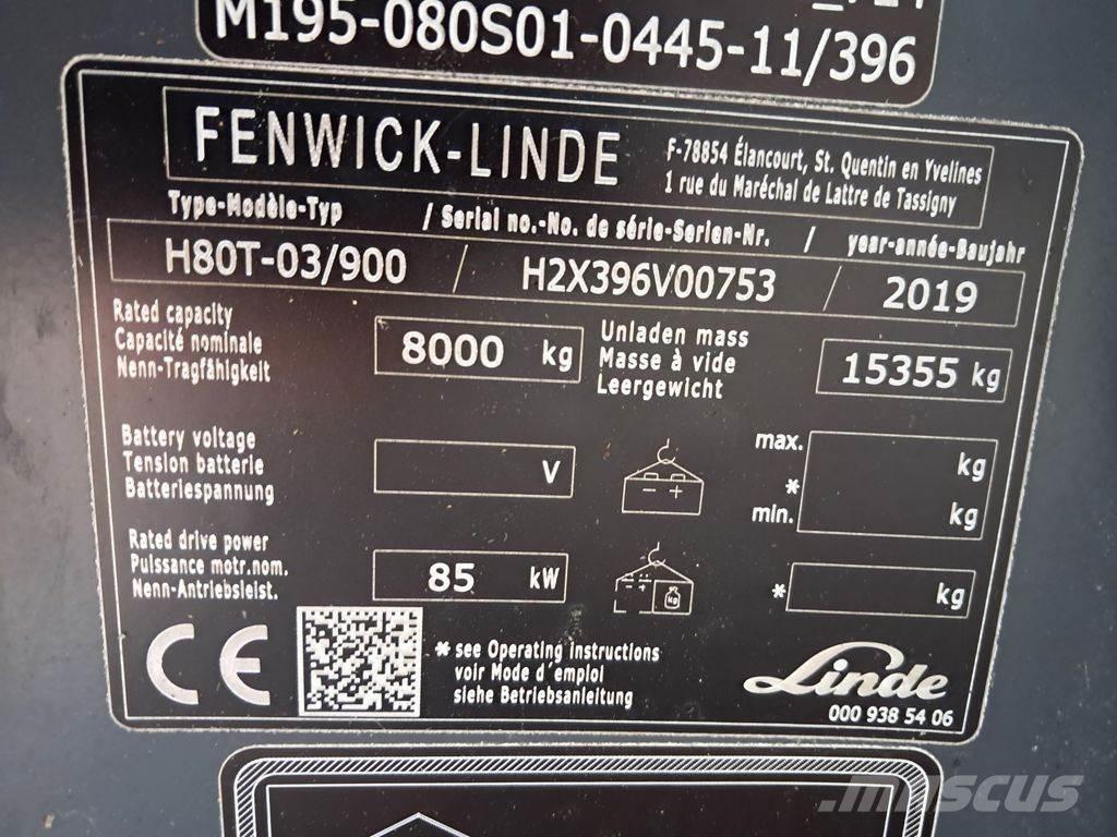 Linde H80T/03-900 液化石油氣LPG卡車