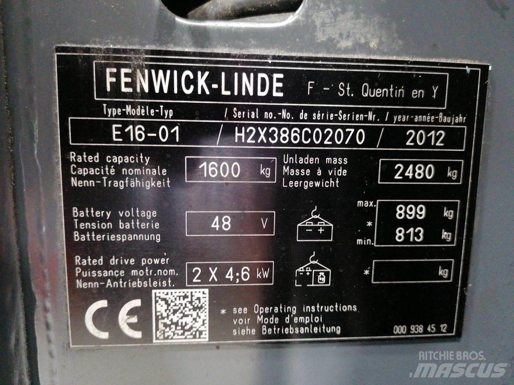 Linde E16-01 電動堆高機