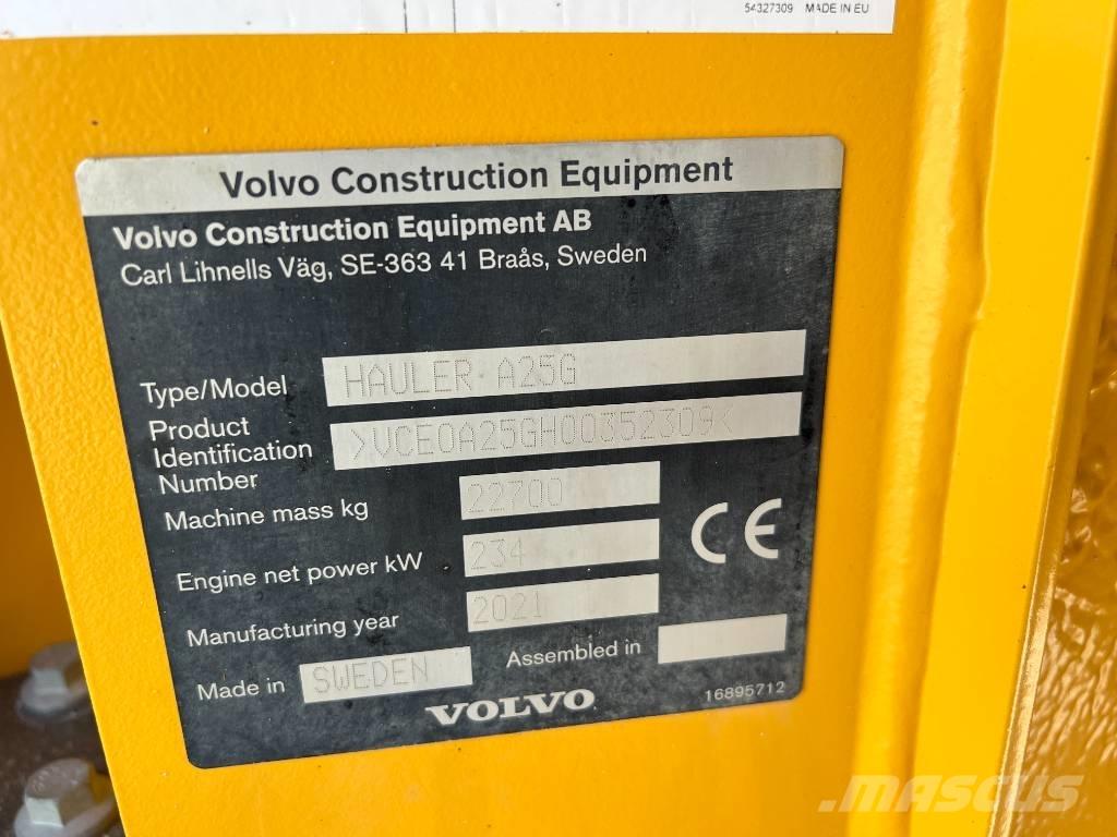 Volvo A25G 鉸接式起吊車