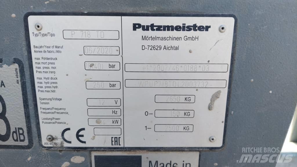 Putzmeister P 718 TD 混凝土泵浦