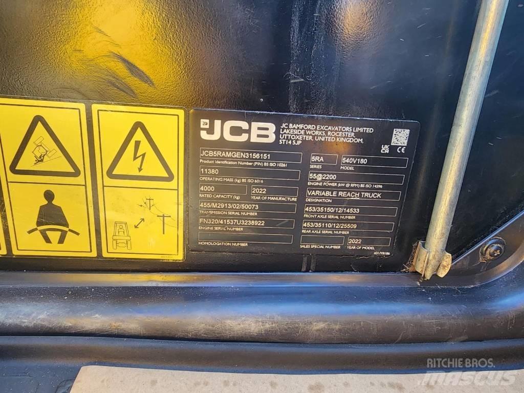 JCB 540-180 伸縮臂操作車