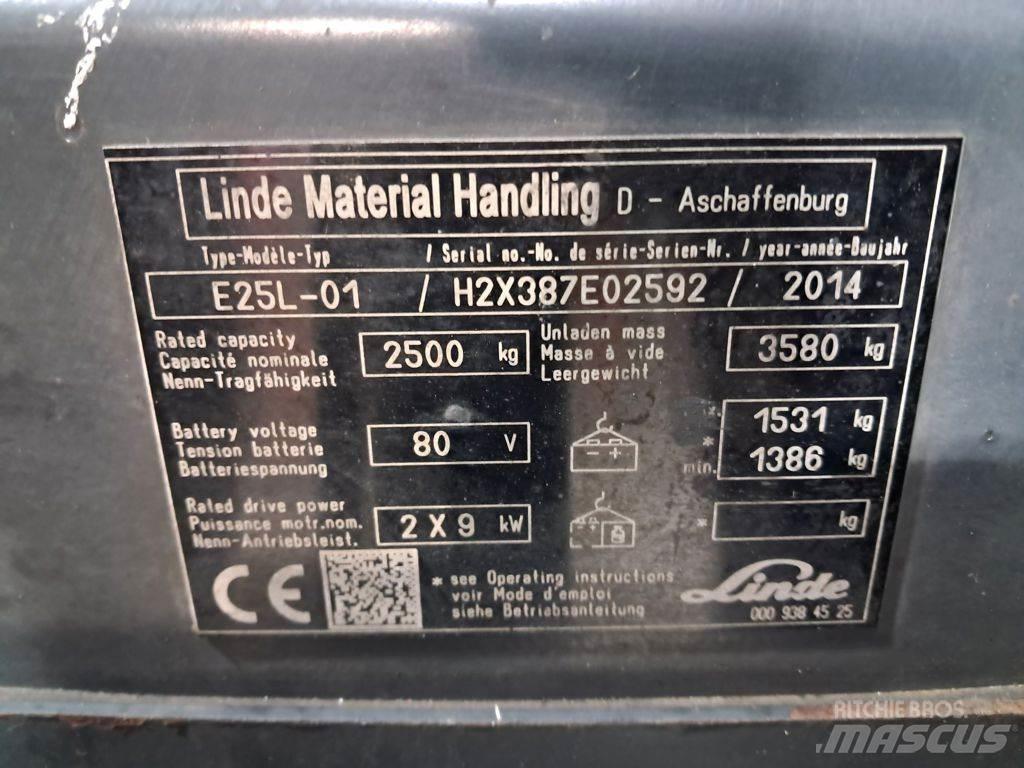 Linde E25L-01 電動堆高機