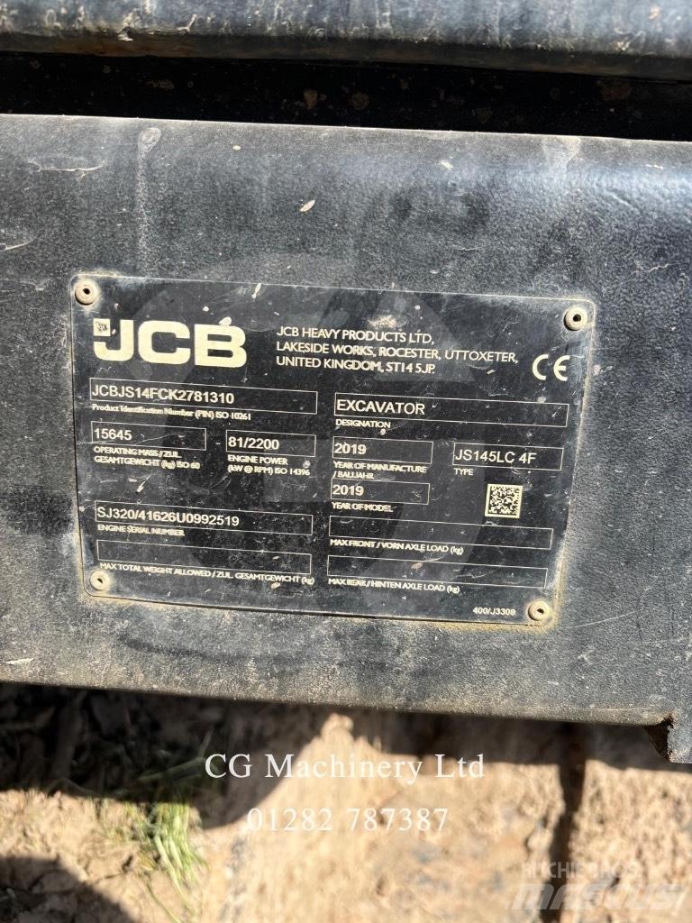 JCB JS 145 LC 履帶式 挖土機/掘鑿機/挖掘機