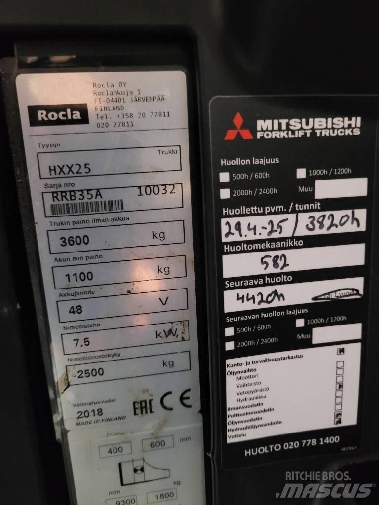 Rocla HXX25 前伸式堆高機(叉車)