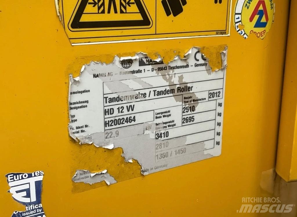 Hamm HD 12 VV 雙輪滾壓機