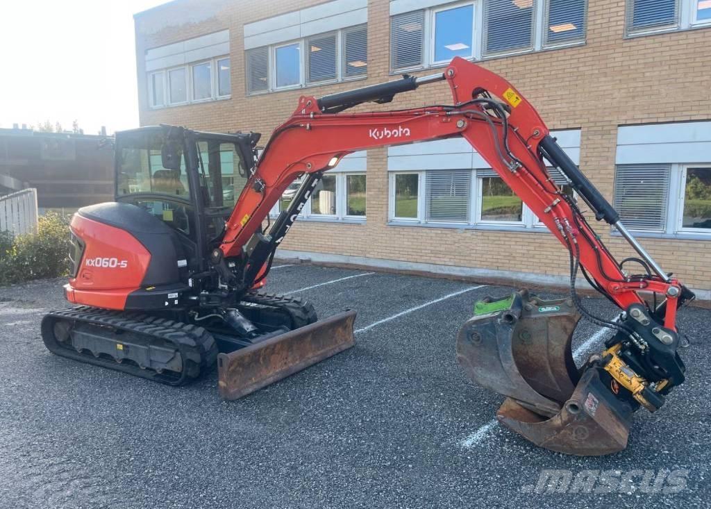 Kubota KX 060-5 小型挖土機/掘鑿機<7t(小型挖掘機)