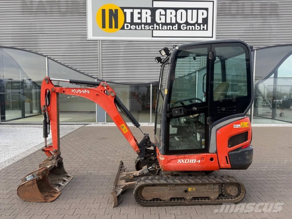 Kubota KX 018-4 小型挖土機/掘鑿機<7t(小型挖掘機)