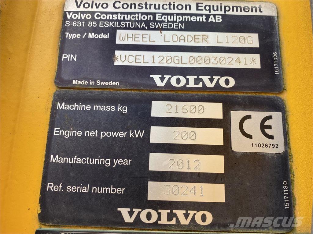 Volvo L120G 輪胎式裝載機
