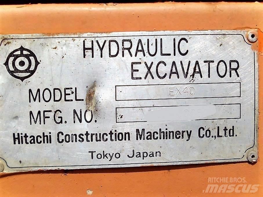 Hitachi EX 40 小型挖土機/掘鑿機<7t(小型挖掘機)