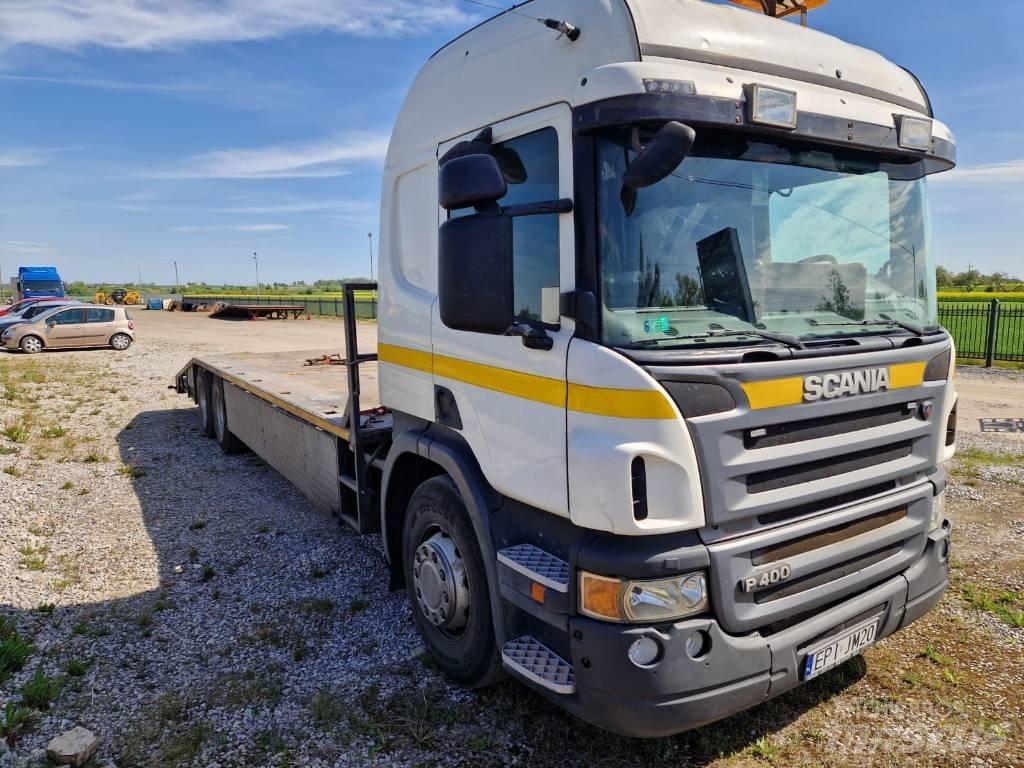 Scania P 400 平板式/側卸式卡車
