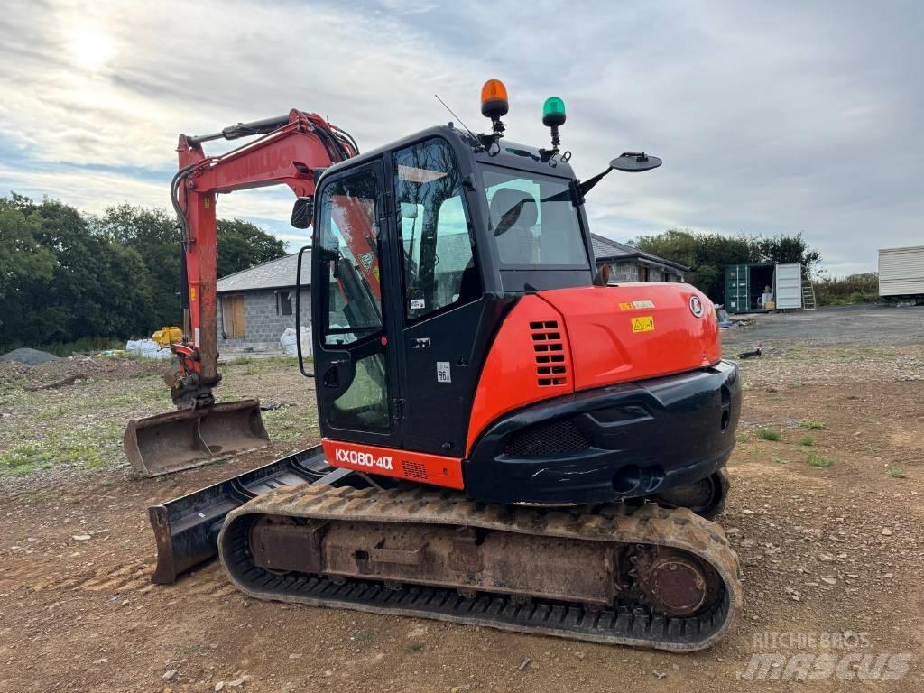 Kubota KX 080-4 中型挖土機/掘鑿機/挖掘機 7t-12t