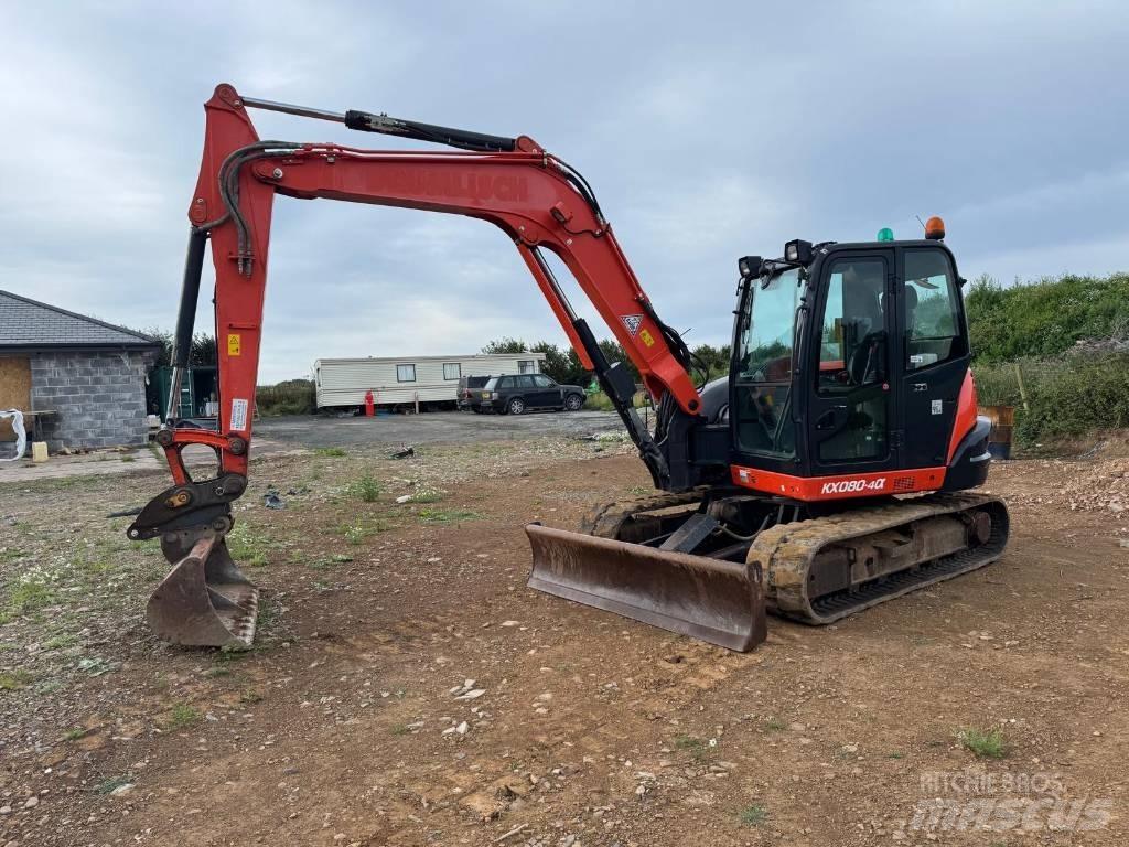 Kubota KX 080-4 中型挖土機/掘鑿機/挖掘機 7t-12t