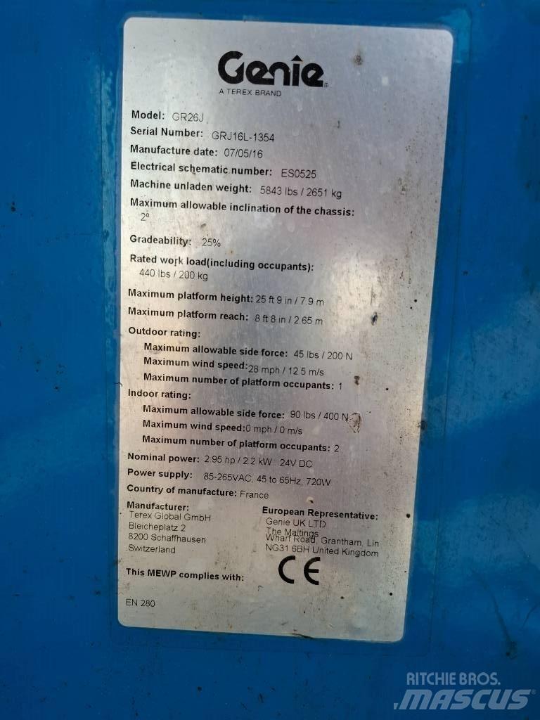 Genie GR 26 J 垂直升降工作台