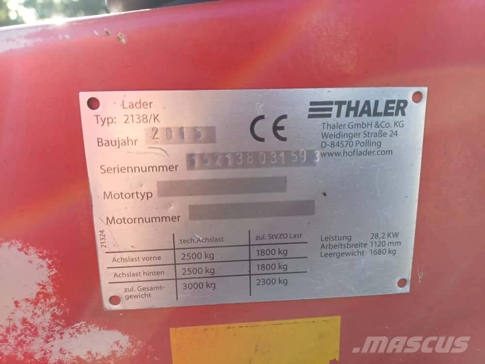 Thaler 2138/K 輪胎式裝載機