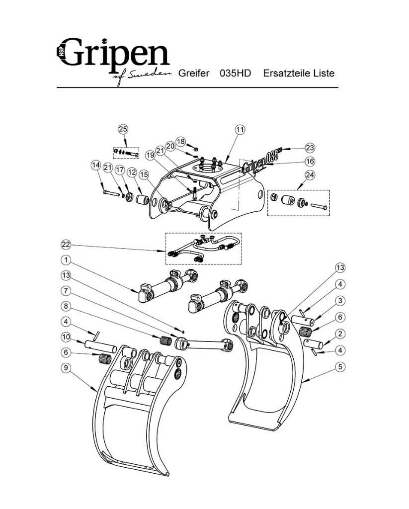 HSP Gripen 040 HD 兩爪吊夾