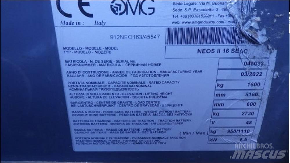 OMG NEOS II 16 SAEC 電動堆高機
