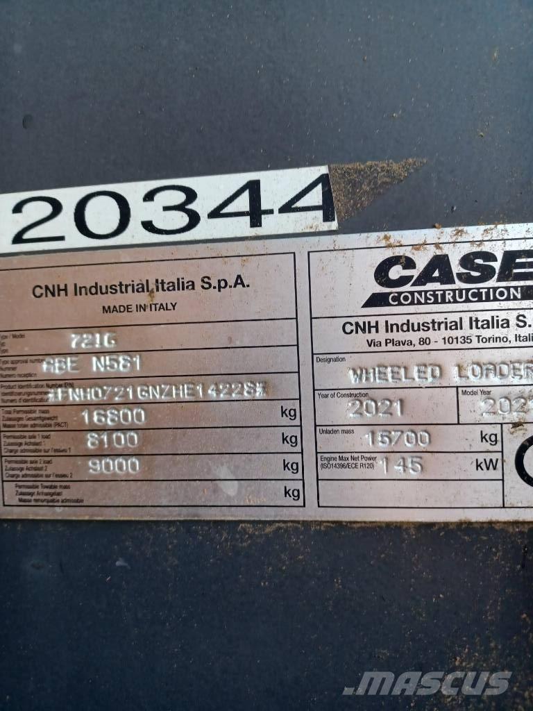 CASE 721 G Evolution 輪胎式裝載機
