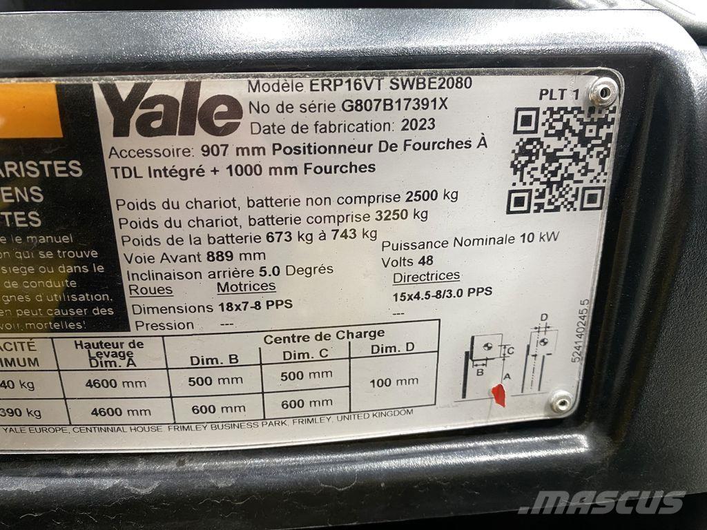 Yale ERP16VT 電動堆高機