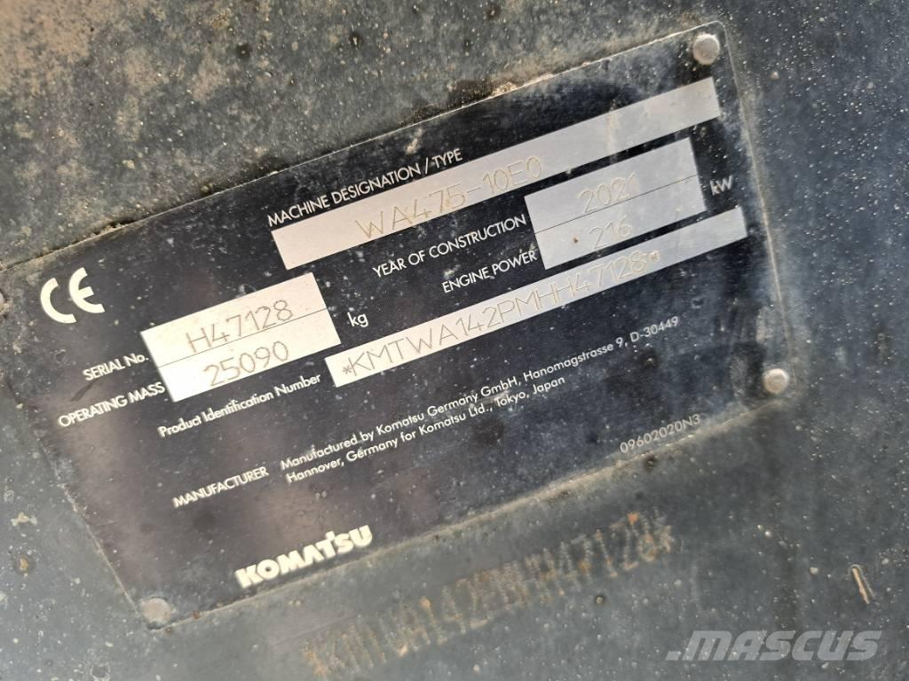 Komatsu WA475-10E0 輪胎式裝載機
