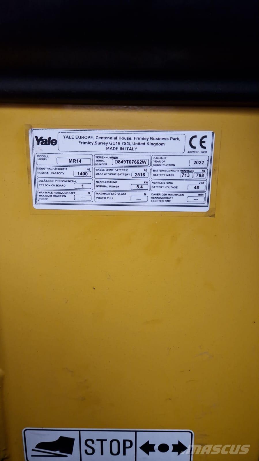 Yale MR14 前伸式堆高機(叉車)