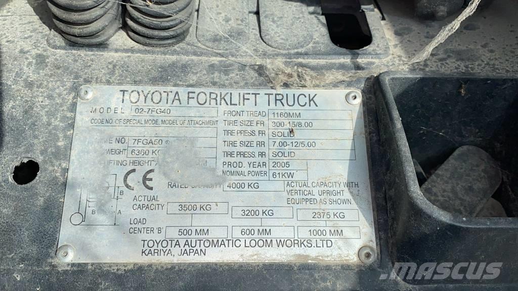 Toyota 02-7 FG 40 液化石油氣LPG卡車