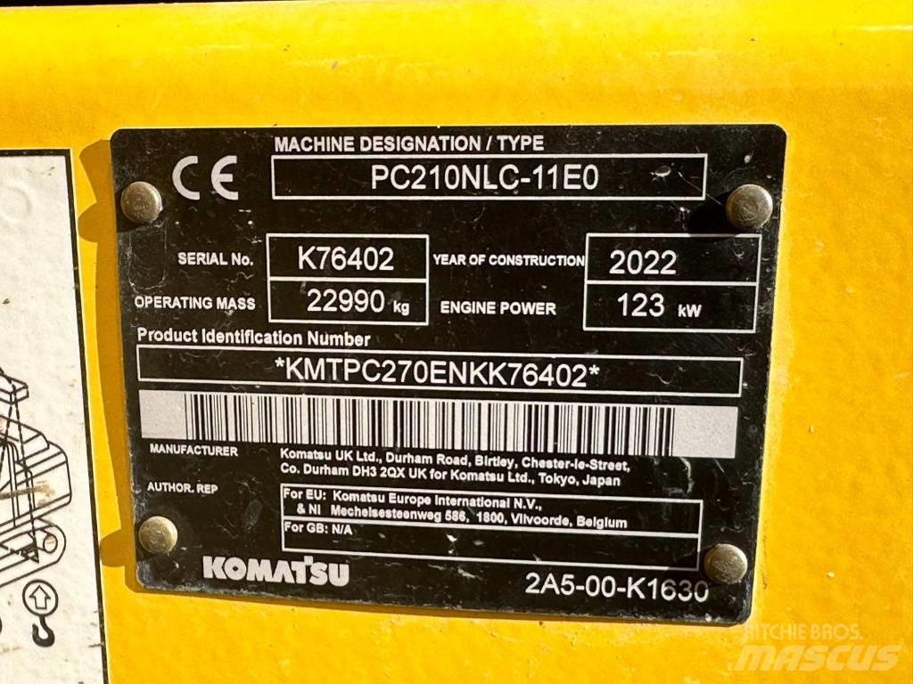 Komatsu PC 210 NLC 履帶式 挖土機/掘鑿機/挖掘機
