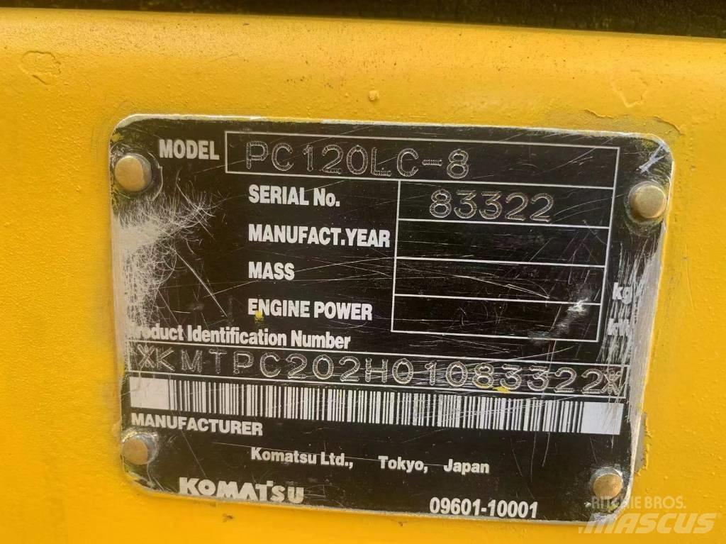 Komatsu PC 120-8 中型挖土機/掘鑿機/挖掘機 7t-12t