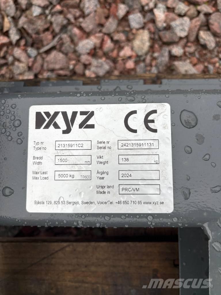 XYZ Gaffelställ BM 輪胎式裝載機