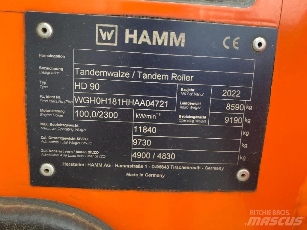 Hamm HD 90 雙輪滾壓機
