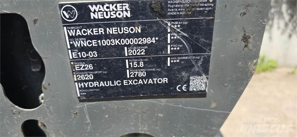 Wacker Neuson EZ26 履帶式 挖土機/掘鑿機/挖掘機
