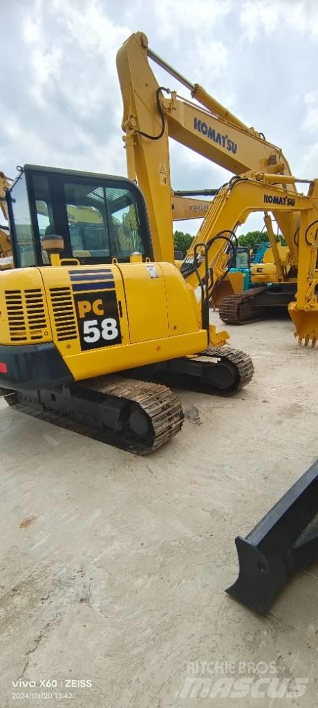Komatsu PC 58 小型挖土機/掘鑿機<7t(小型挖掘機)