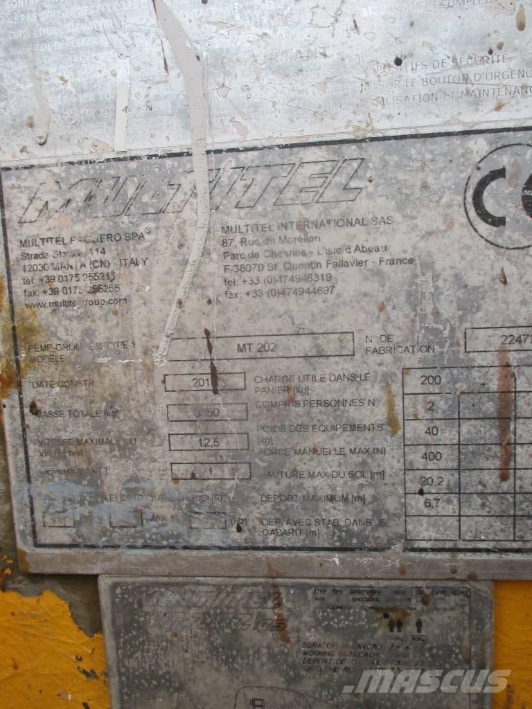 Multitel MT 202 卡車裝載高空作業車