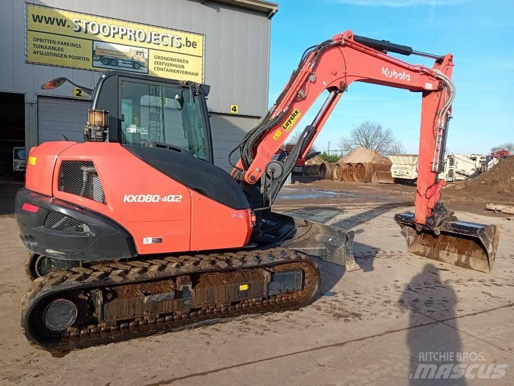 Kubota KX 080 中型挖土機/掘鑿機/挖掘機 7t-12t