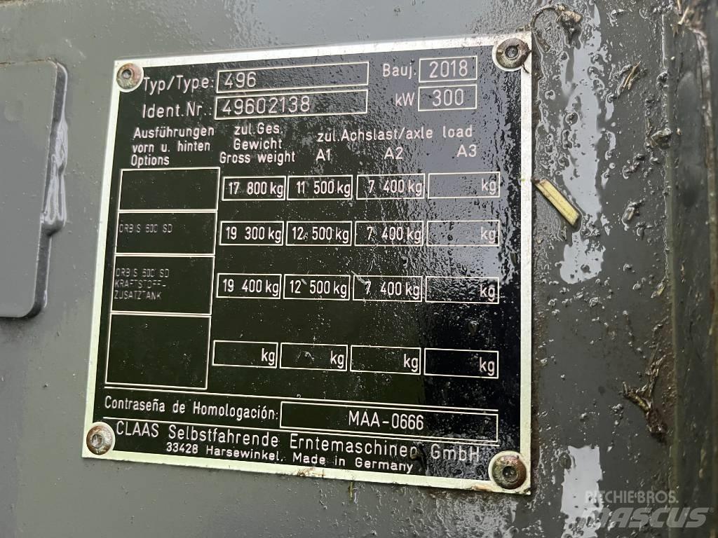CLAAS Jaguar 840 自走式飼料採集機