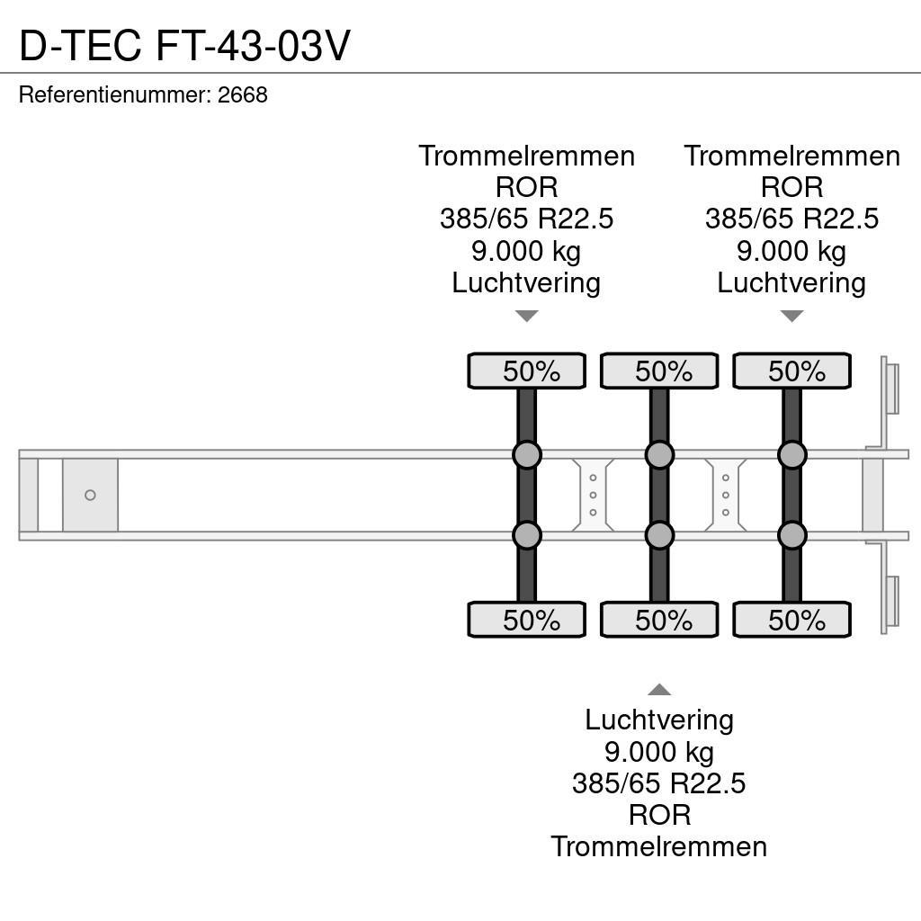 D-tec FT-43-03V 骨架式半拖車