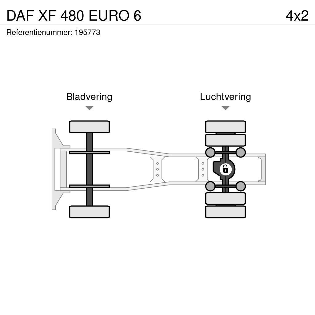 DAF XF 480 EURO 6 曳引機組件