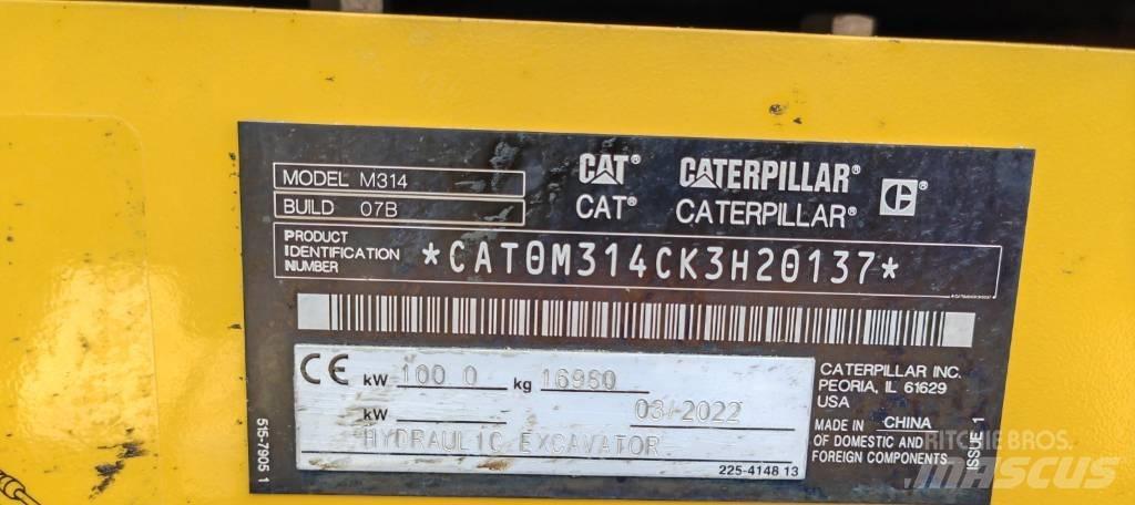 CAT 314 旋轉式挖土機/掘鑿機/挖掘機